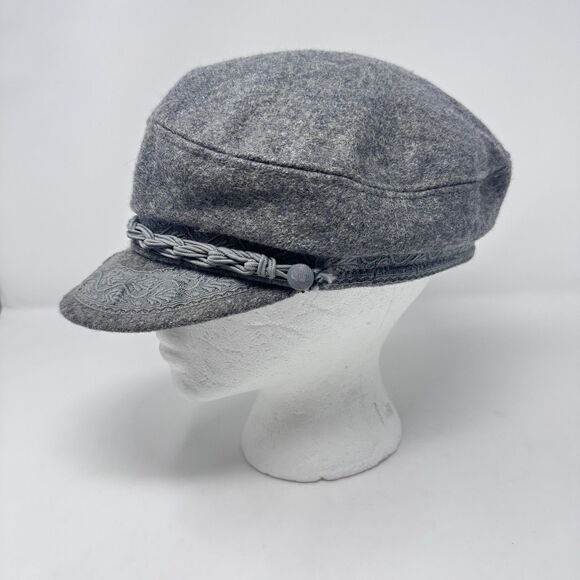 AEGEAN San Francisco Athens Greek Fisherman Cap Hat Size 61 - 7 5/8 Wool Greece - Picture 1 of 12